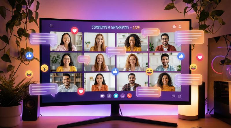 人兽视频社区互动场景