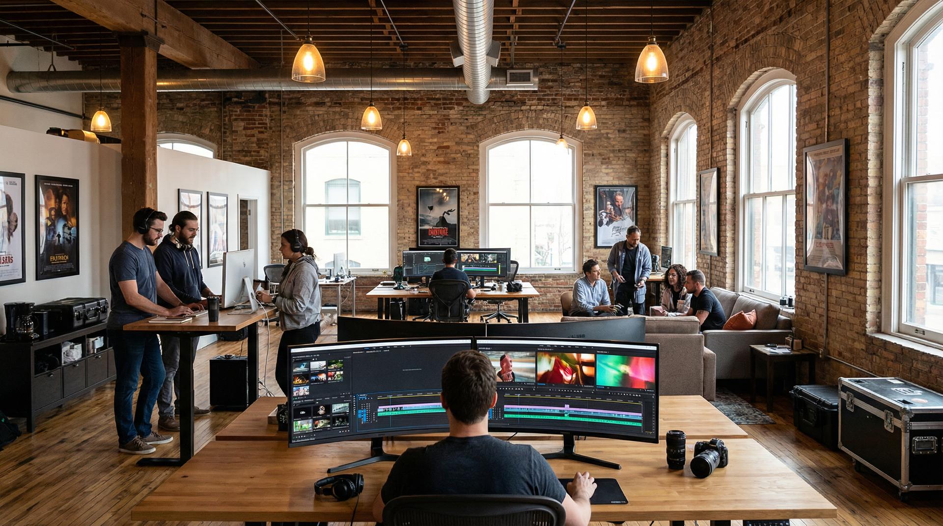 人兽影视传媒公司办公环境